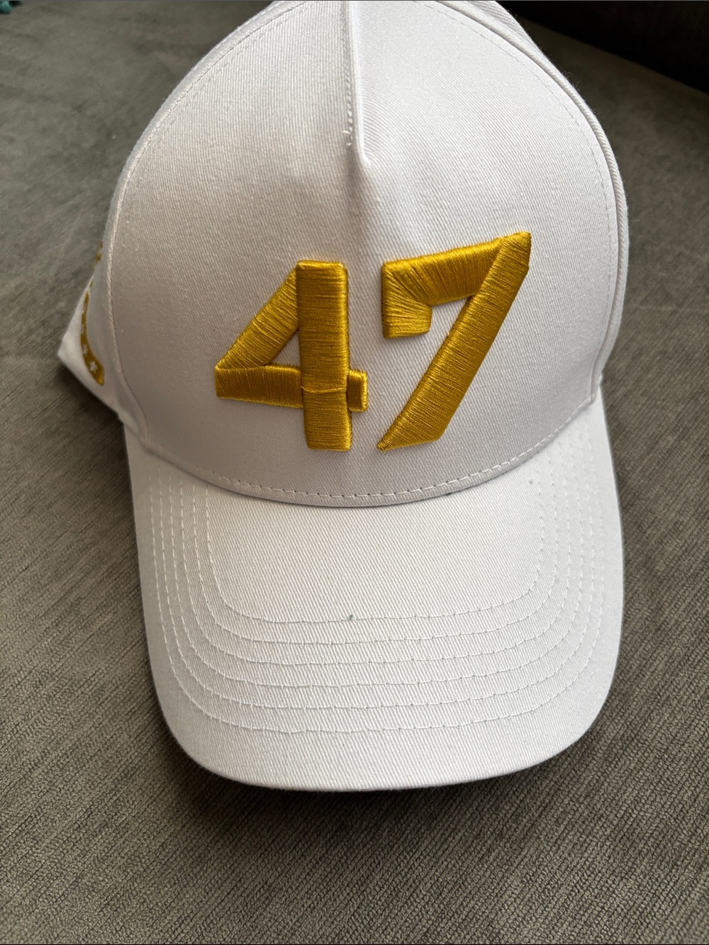 Charlie Kirk USA President Limited Edition Cap with Gold '47' Embroidery